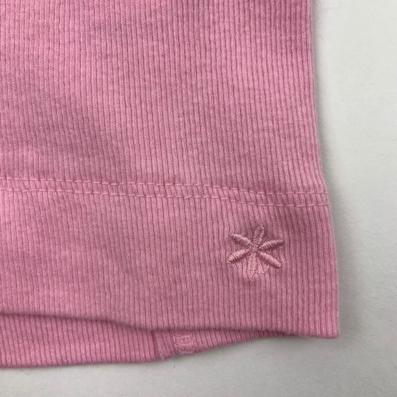 So Tank Top Girls Small Round Neck Solid Pink - Picture 5 of 6